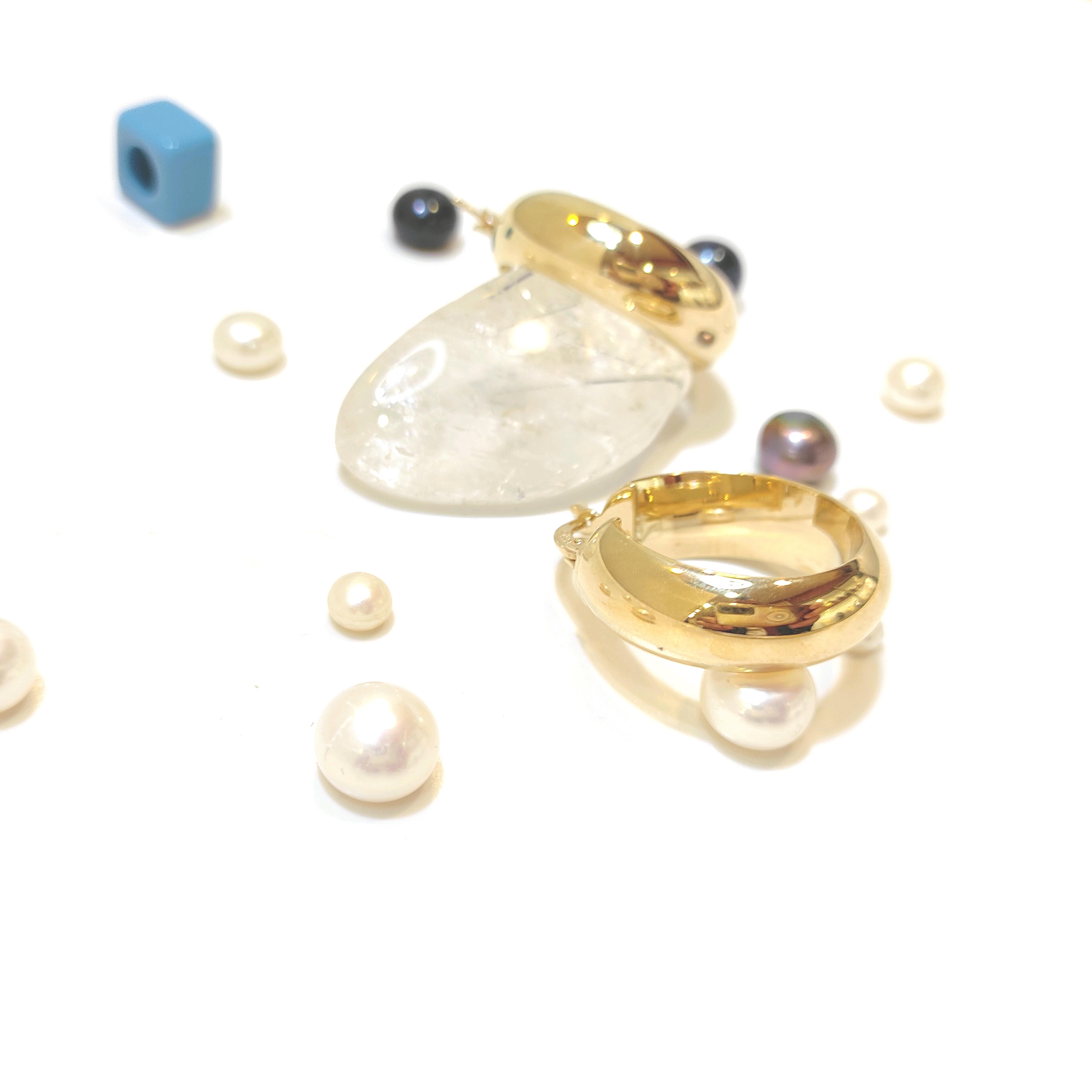 25mm Klasik Bombeli Halka Küpe 14 Ayar Altın HD VİDEOLU