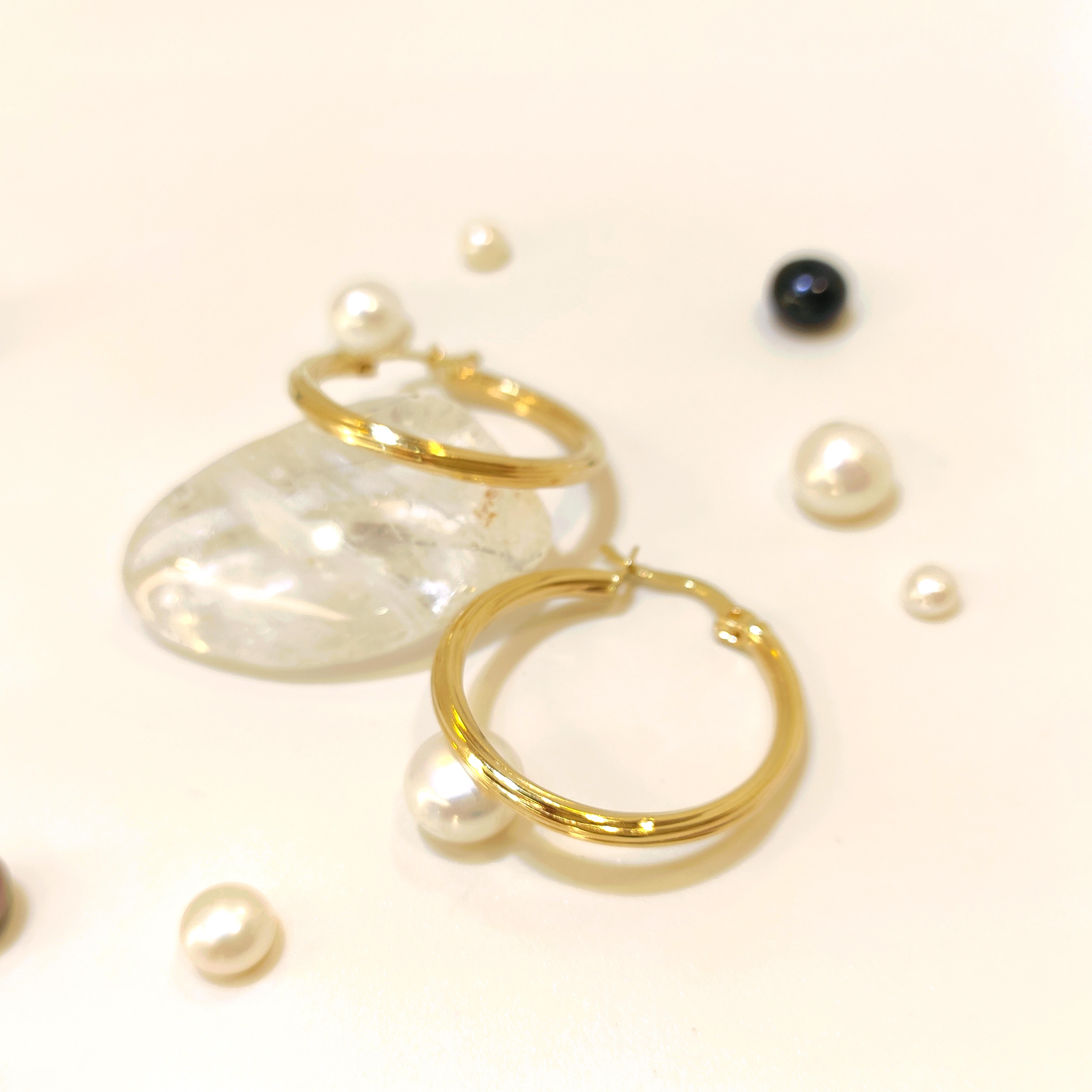 26mm Halka Küpe 14 Ayar Altın 