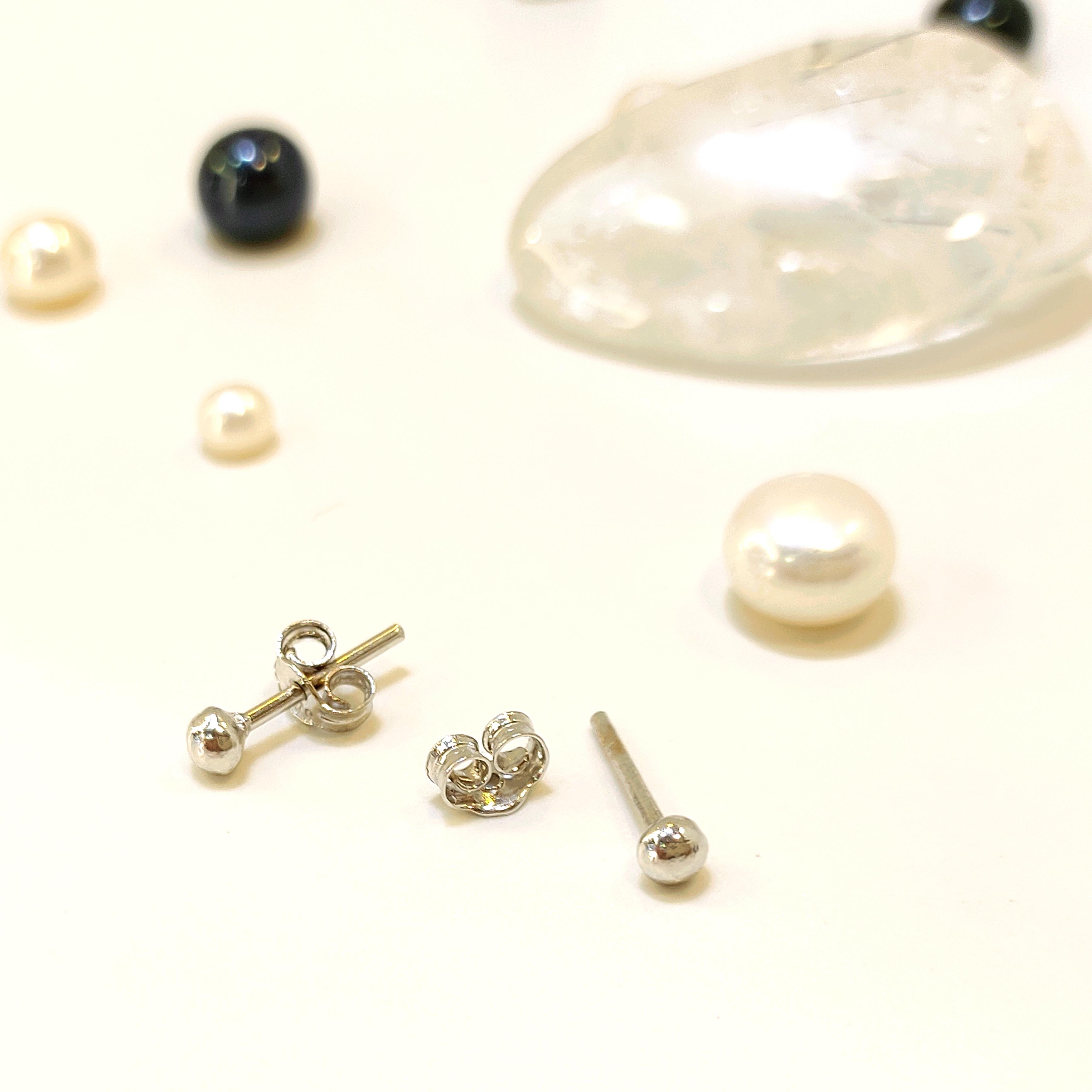 3.1mm Top Vidalı Küpe 14 Ayar Altın 