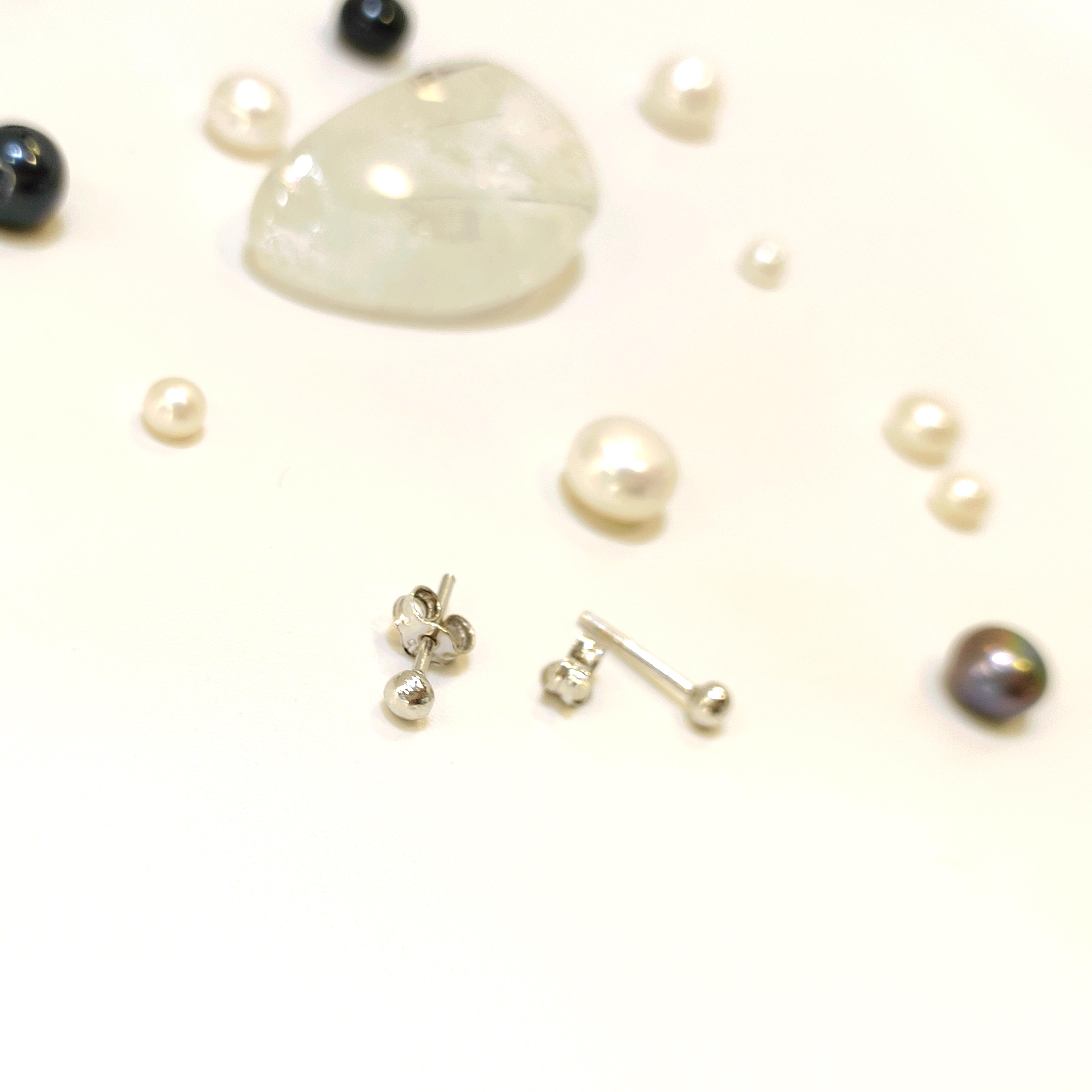 3.1mm Top Vidalı Küpe 14 Ayar Altın 