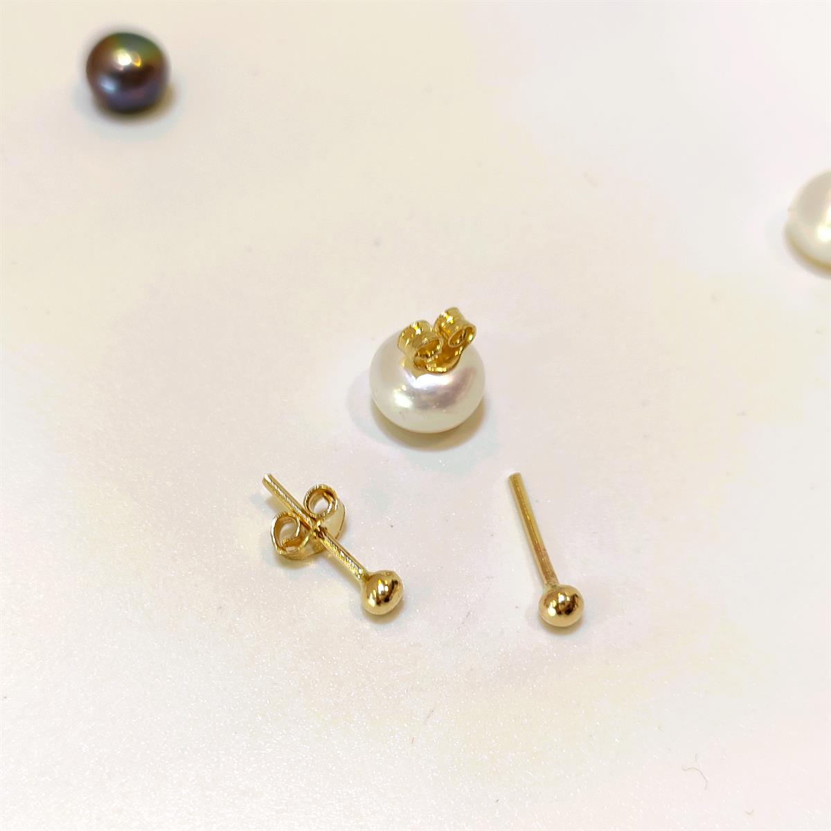 3.1mm NOKTA Vidalı Top Küpe 14 Ayar Altın HD VİDEOLU