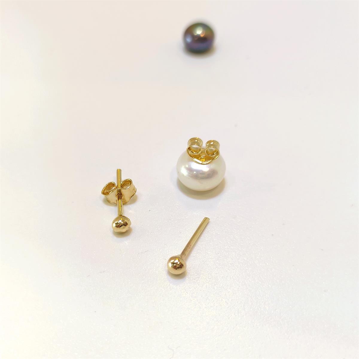 3.1mm NOKTA Vidalı Top Küpe 14 Ayar Altın HD VİDEOLU