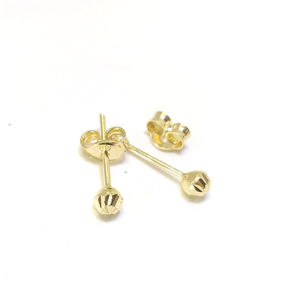 3,6mm Dorika Top Küpe 14 Ayar Altın