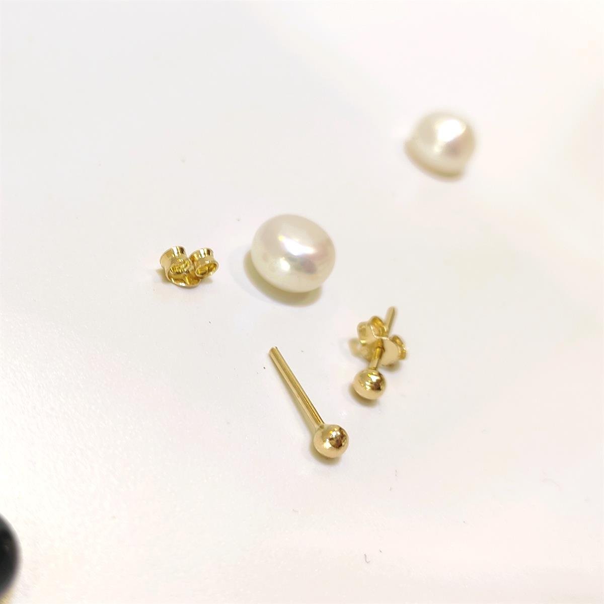 3mm NOKTA Vidalı Top Küpe 14 Ayar Altın HD VİDEOLU