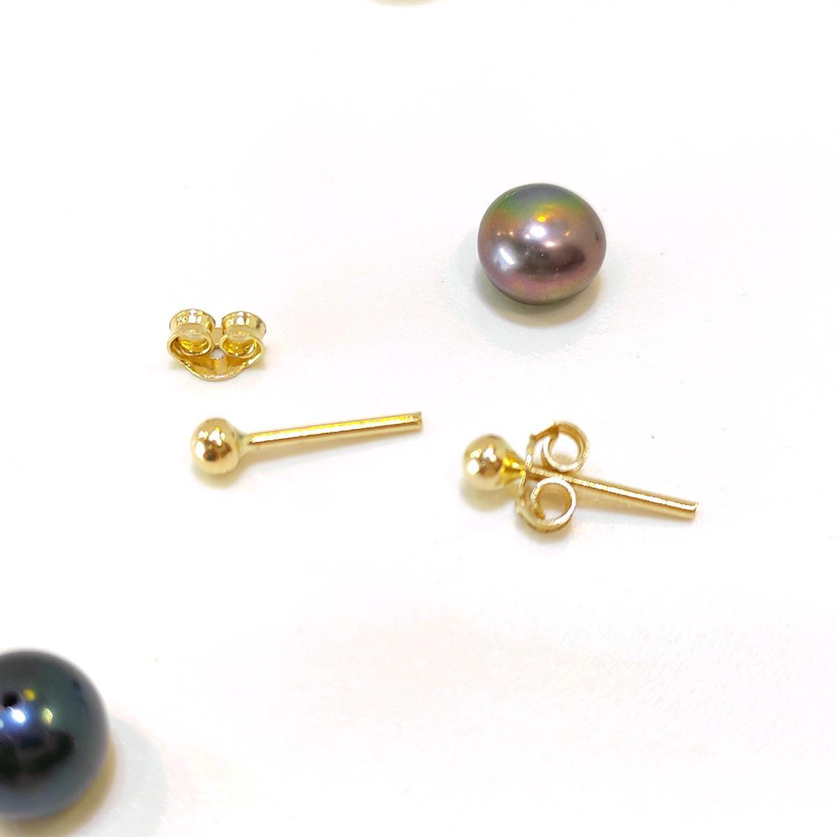 3mm NOKTA Vidalı Top Küpe 14 Ayar Altın HD VİDEOLU