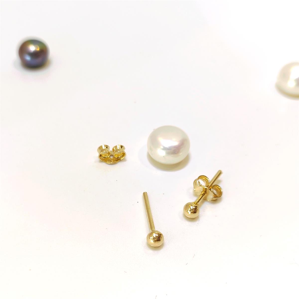 3mm NOKTA Vidalı Top Küpe 14 Ayar Altın HD VİDEOLU