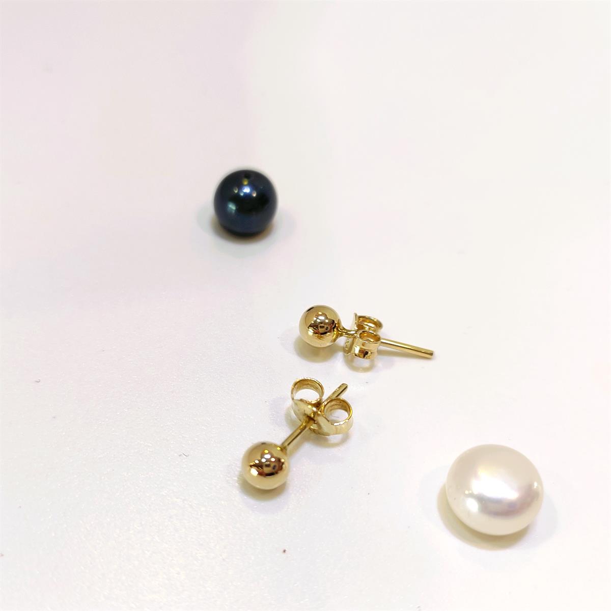 4.5mm Klasik Top Küpe 14 Ayar Altın HD VİDEOLU