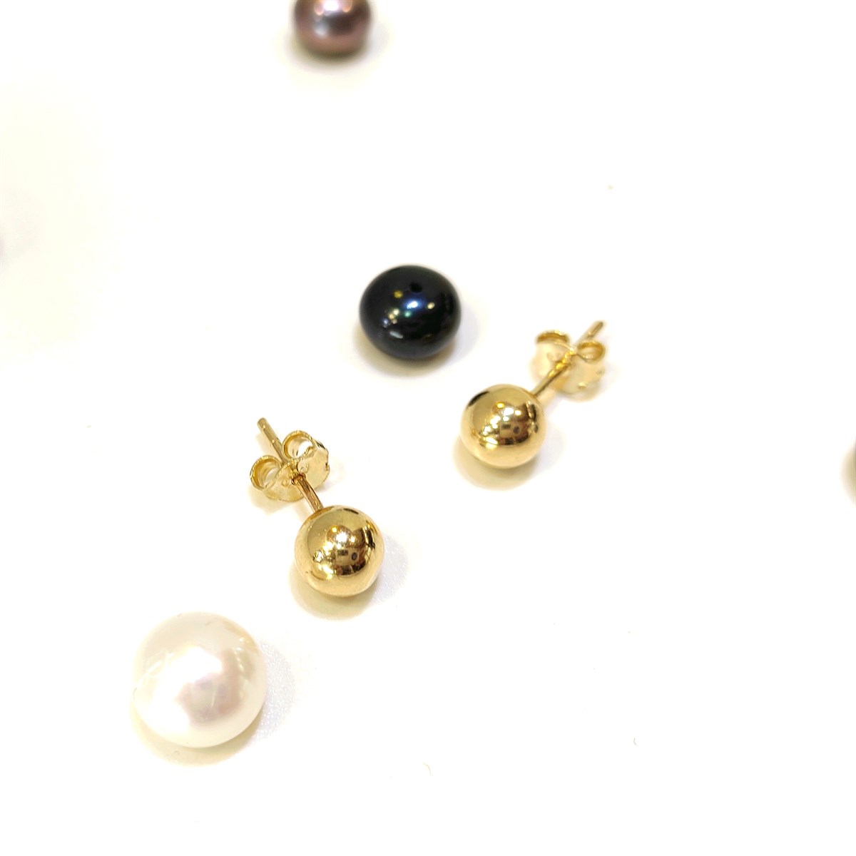 6mm Top Küpe 14 Ayar Altın 