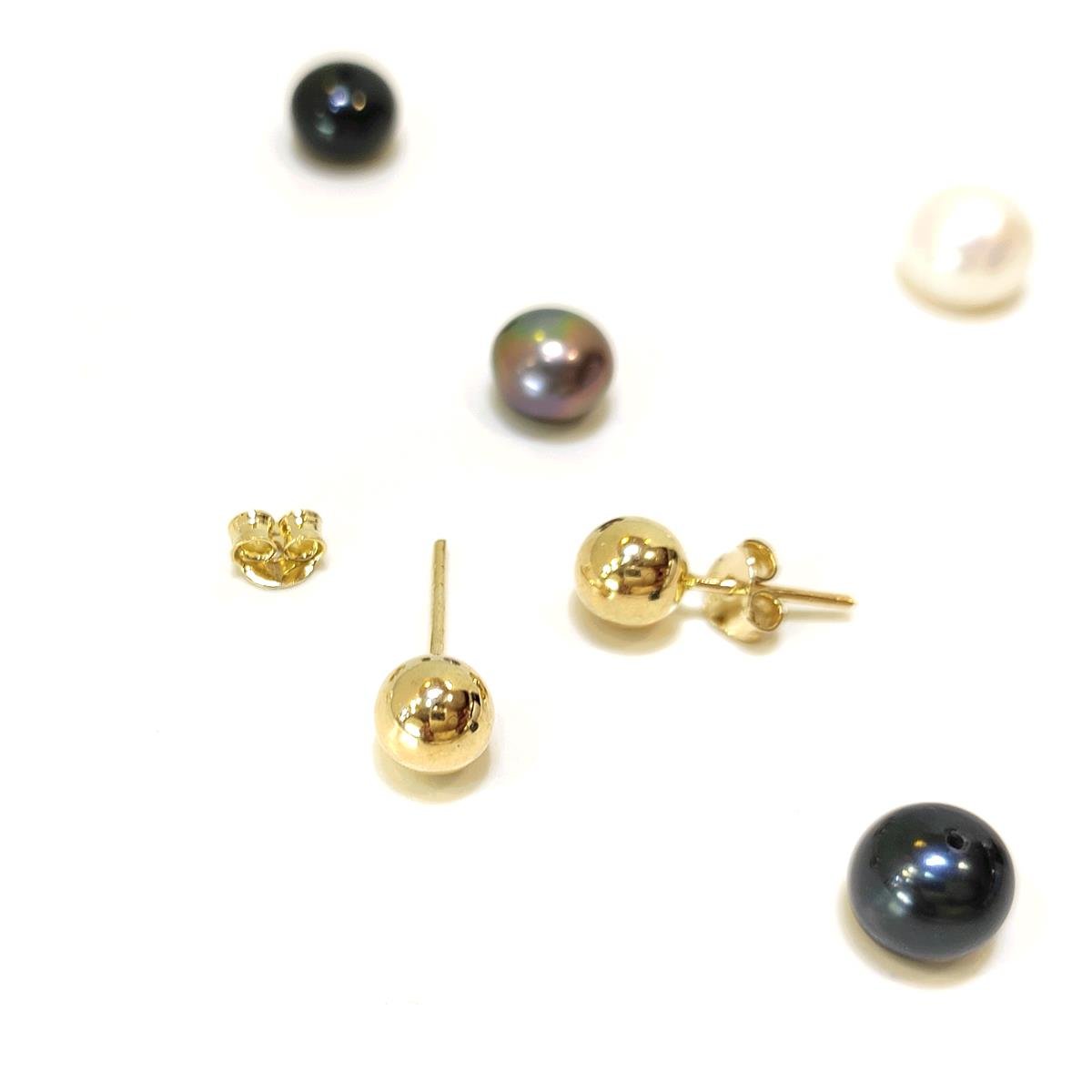 6mm Top Vidalı Küpe 14 Ayar Altın HD VİDEOLU