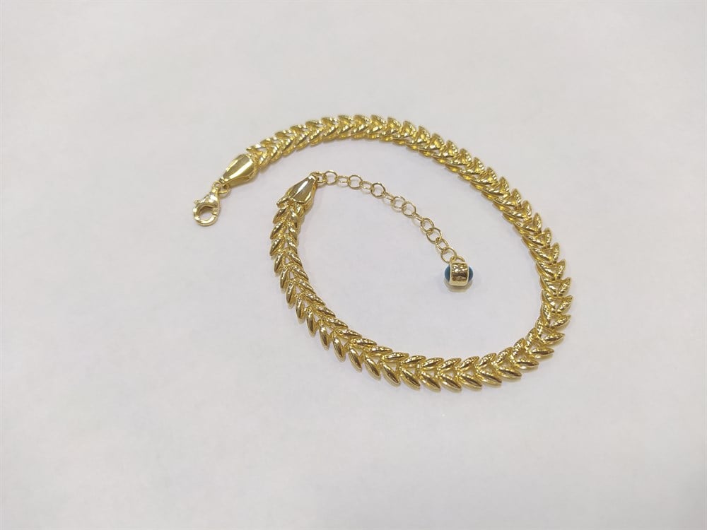 Başak Bileklik KÜnye 14 Ayar Altın