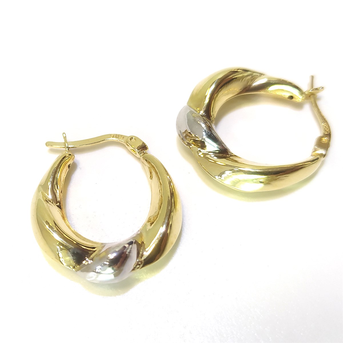 Burgu Halka Küpe 14 Ayar Altın