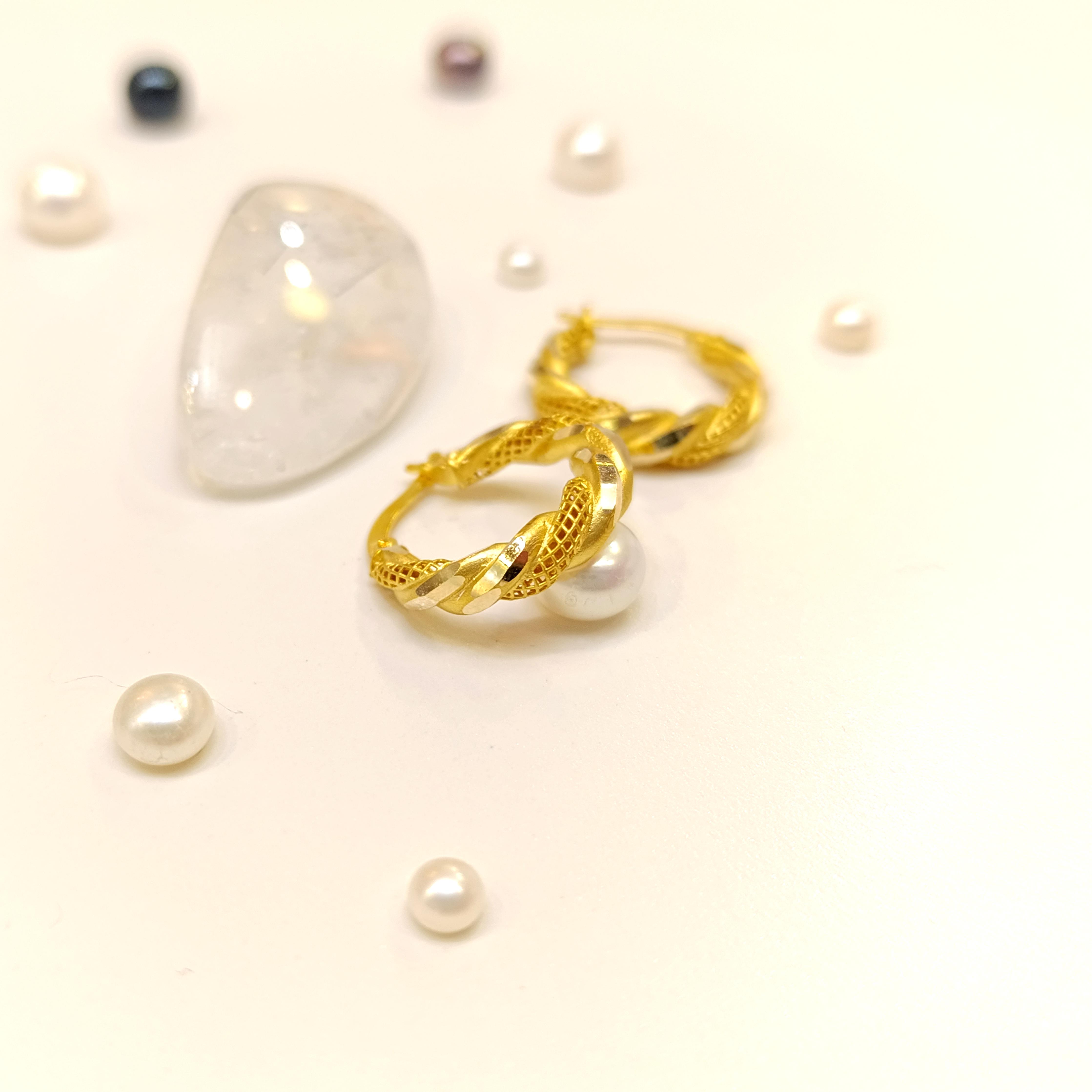 Burma Halka Küpe 14 Ayar Altın HD VİDEOLU