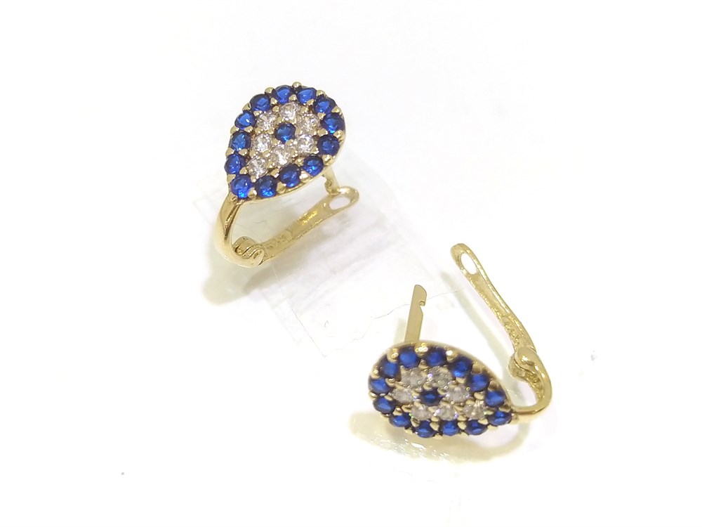 Damla Göz Küpe  14 Ayar Altın