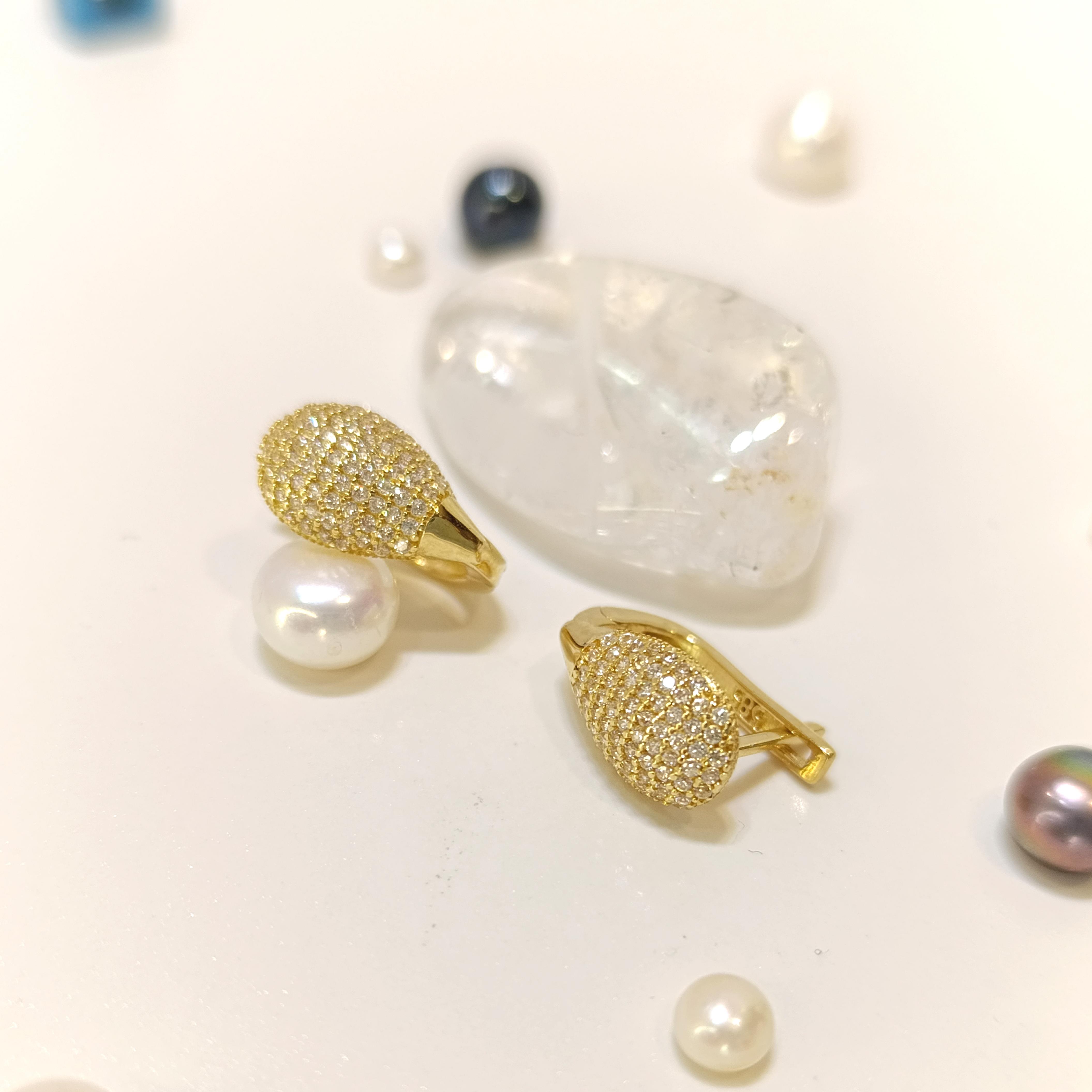 Damla Küpe 14 Ayar Altın HD VİDEOLU