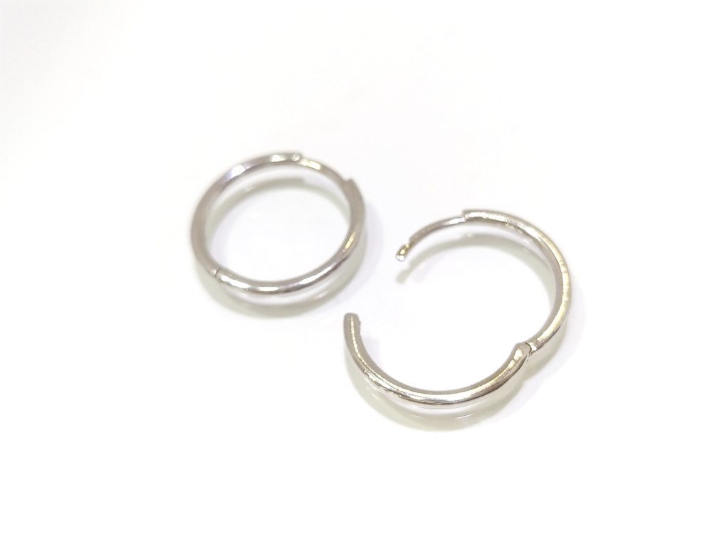 Döküm Halka Küpe  14 Ayar Altın