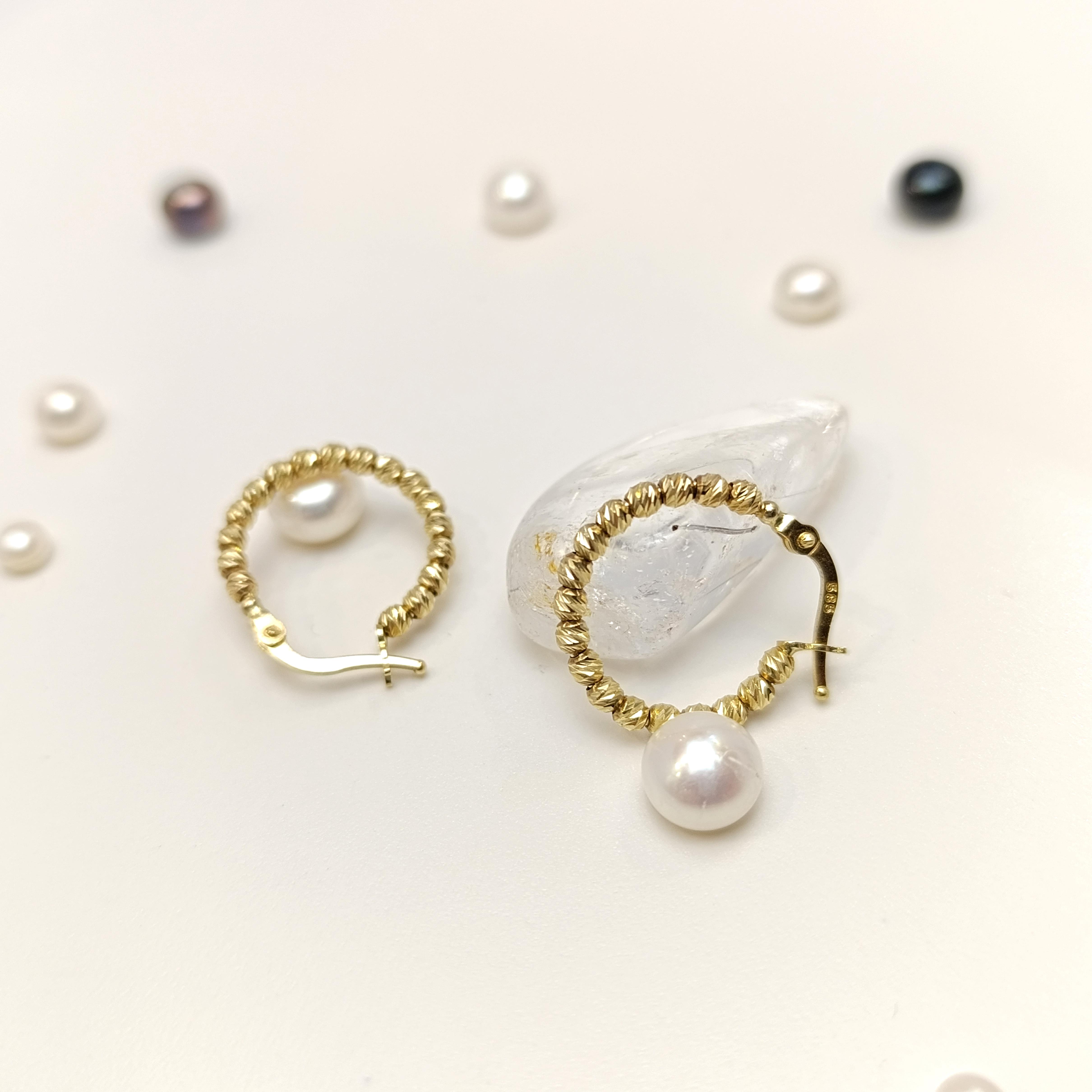 Dorika Toplu Halka Küpe 14 Ayar Altın HD VİDEOLU