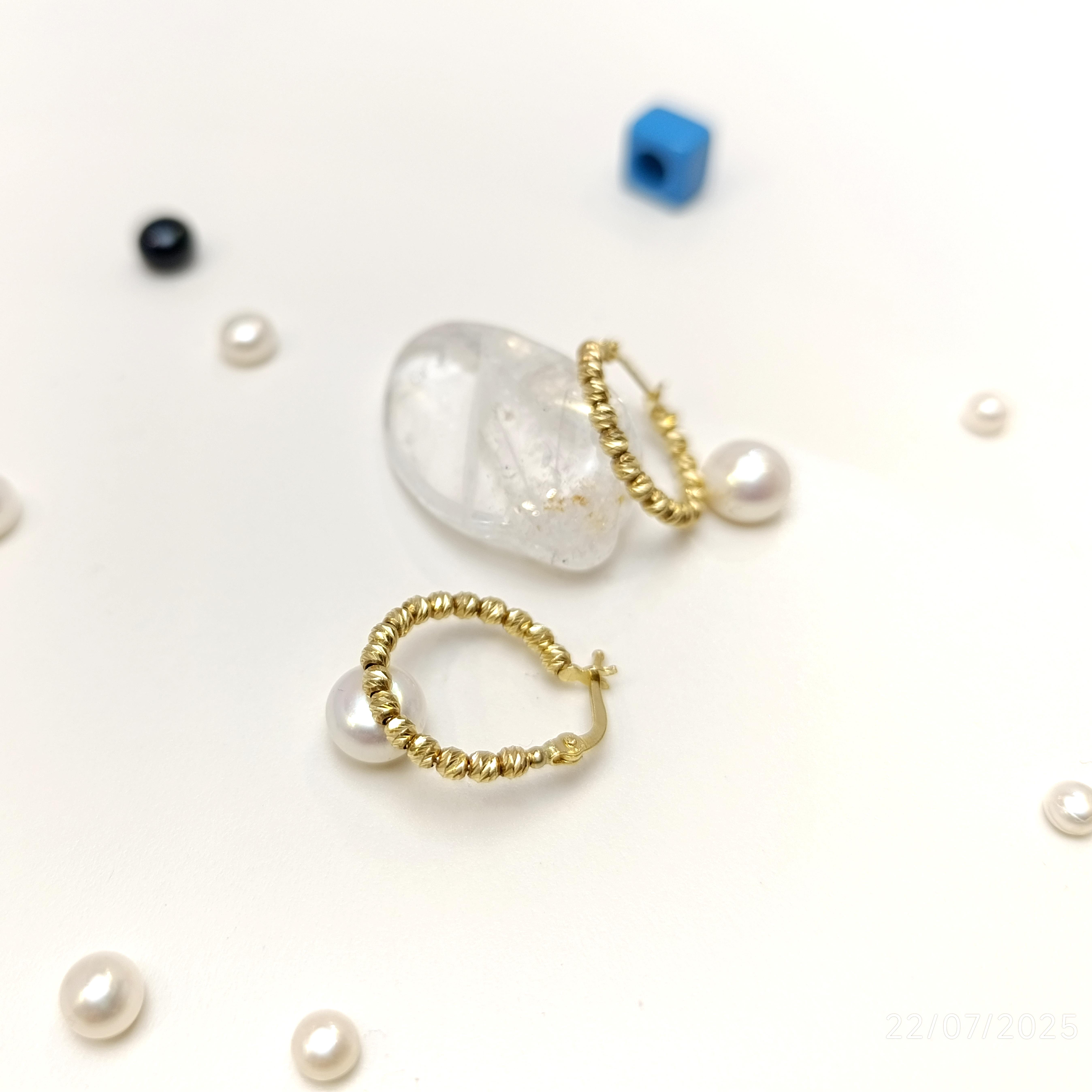 Dorika Toplu Halka Küpe 14 Ayar Altın HD VİDEOLU