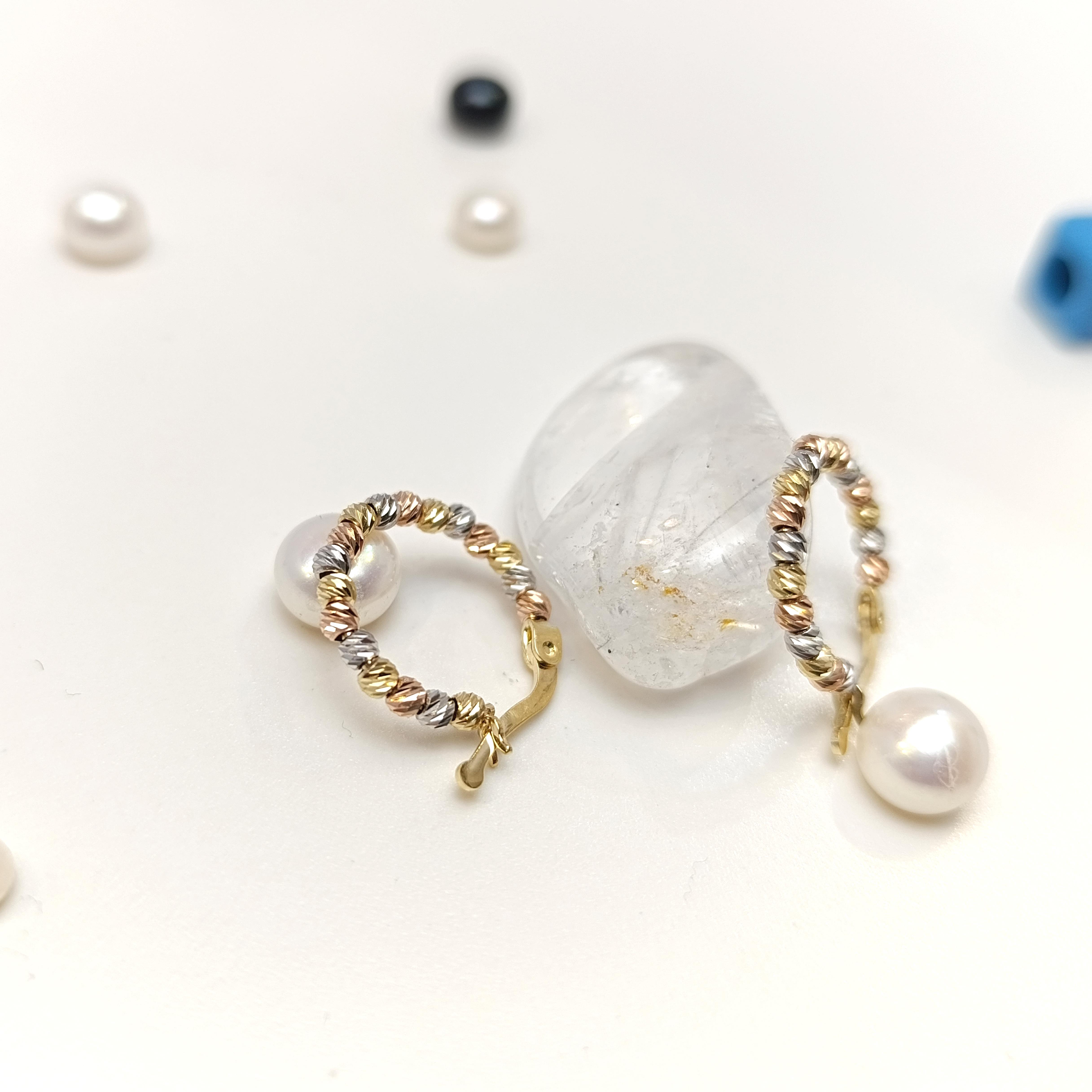 Dorika Toplu Halka Küpe 14 Ayar Altın HD VİDEOLU