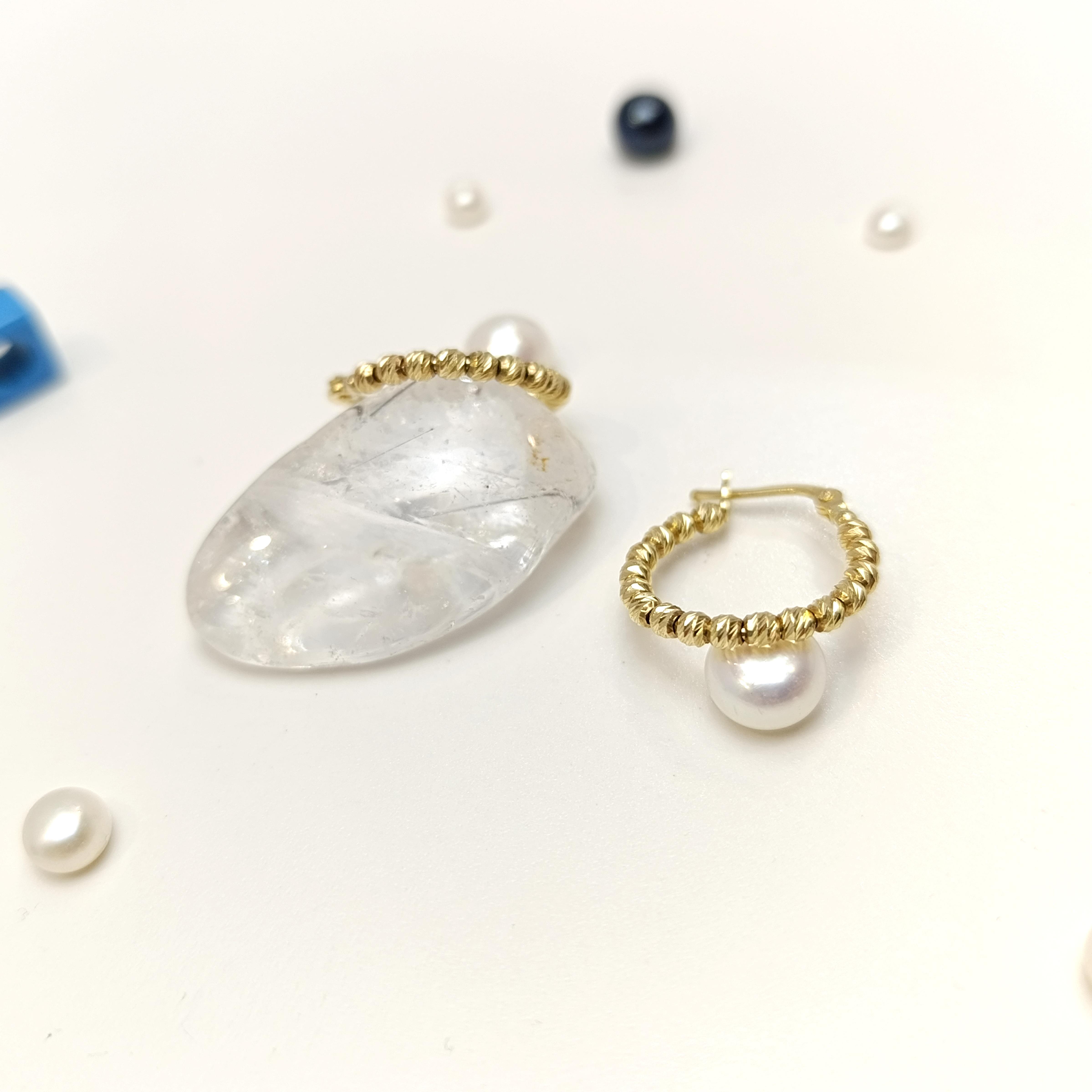 Dorika Toplu Halka Küpe 14 Ayar Altın HD VİDEOLU