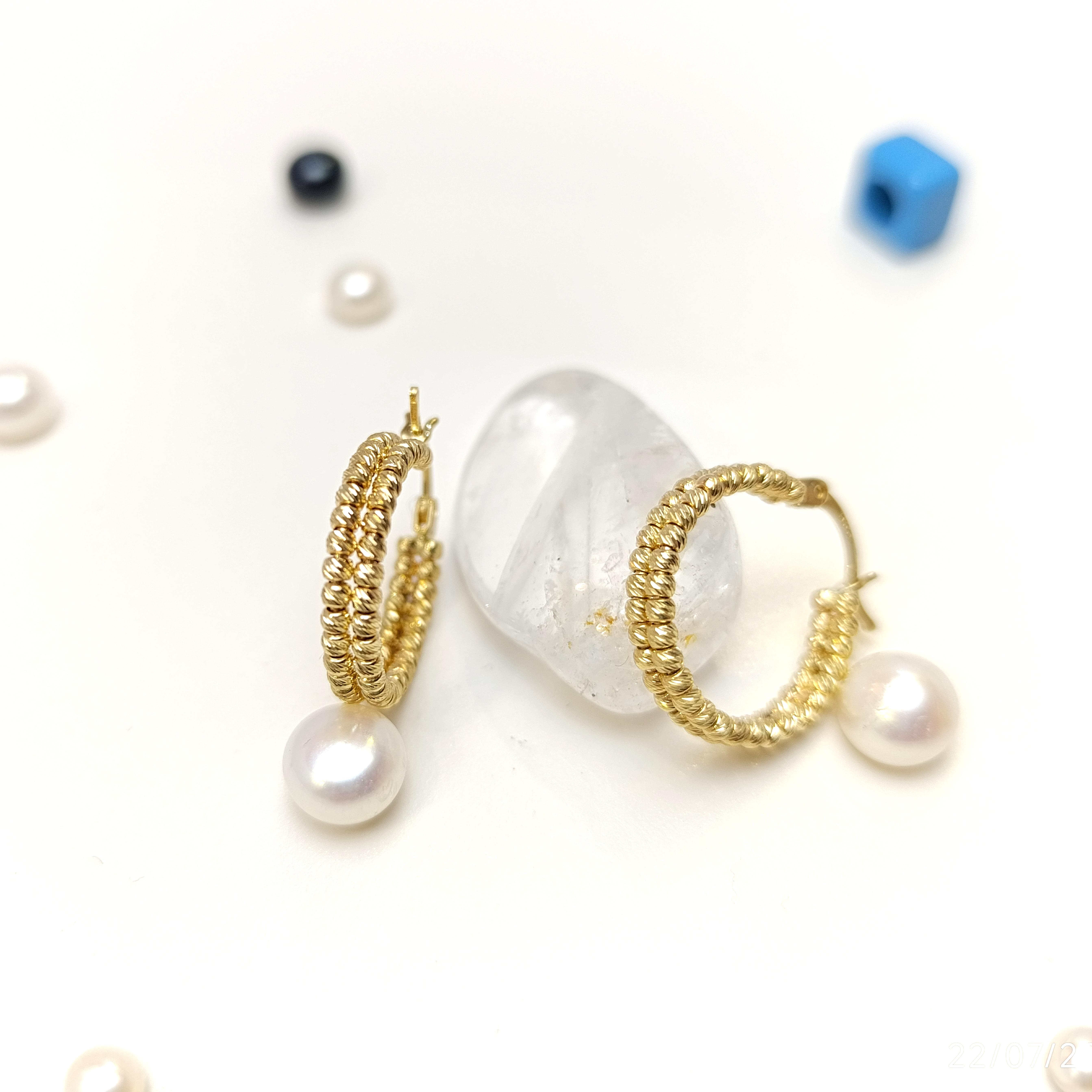 Dorika Toplu İkili Halka Küpe 14 Ayar Altın HD VİDEOLU