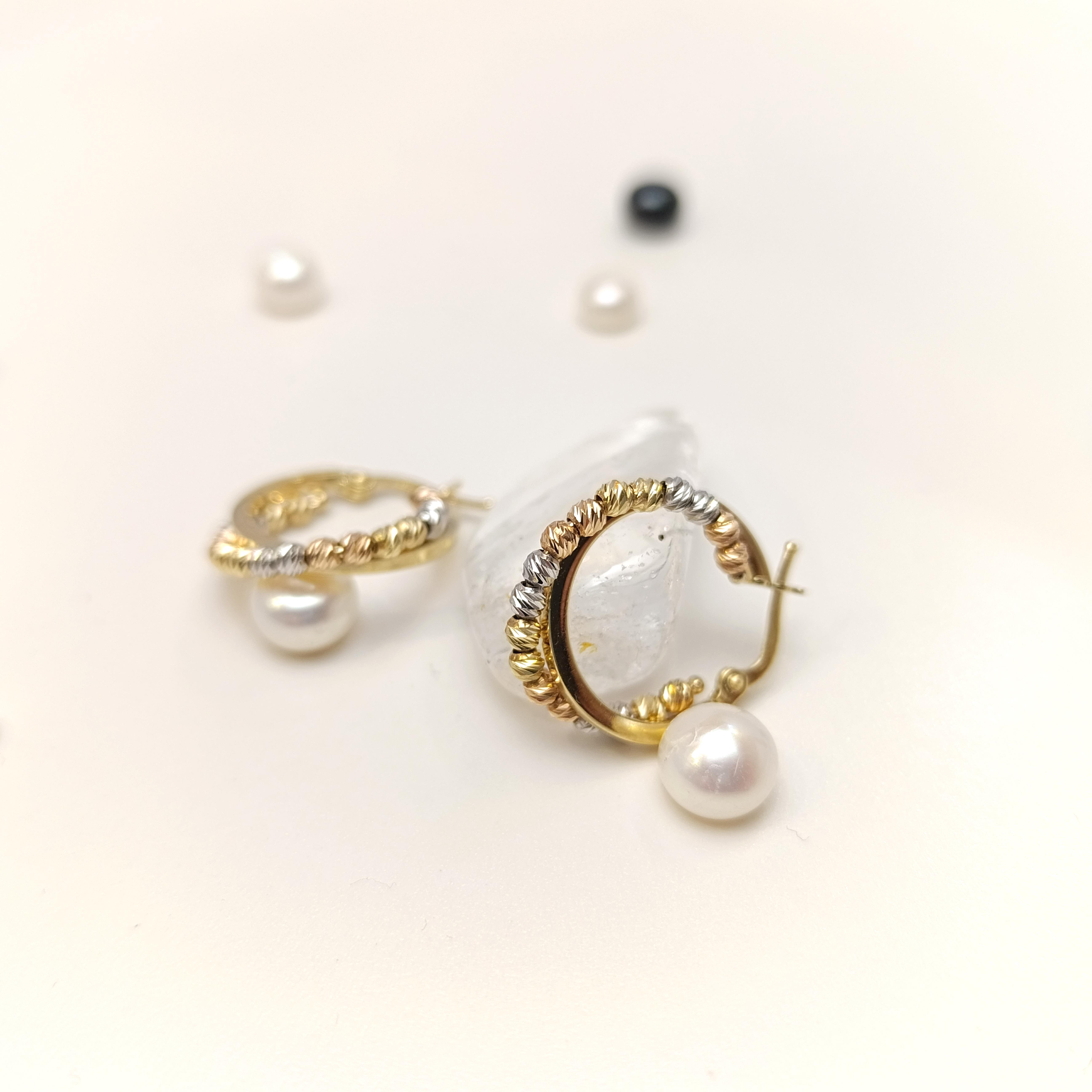 Dorika Toplu İkili Halka Küpe 14 Ayar Altın HD VİDEOLU