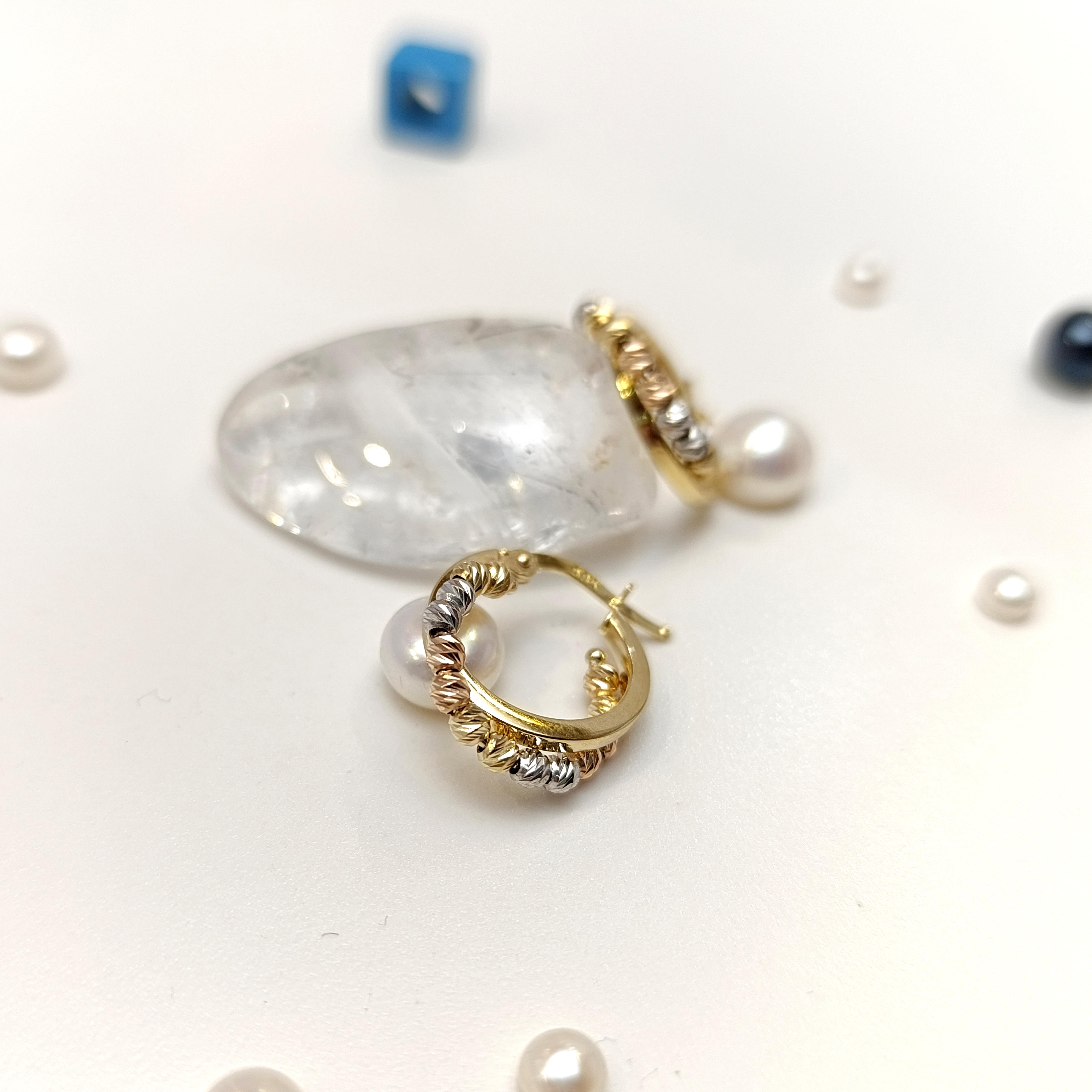 Dorika Toplu İkili Halka Küpe 14 Ayar Altın HD VİDEOLU