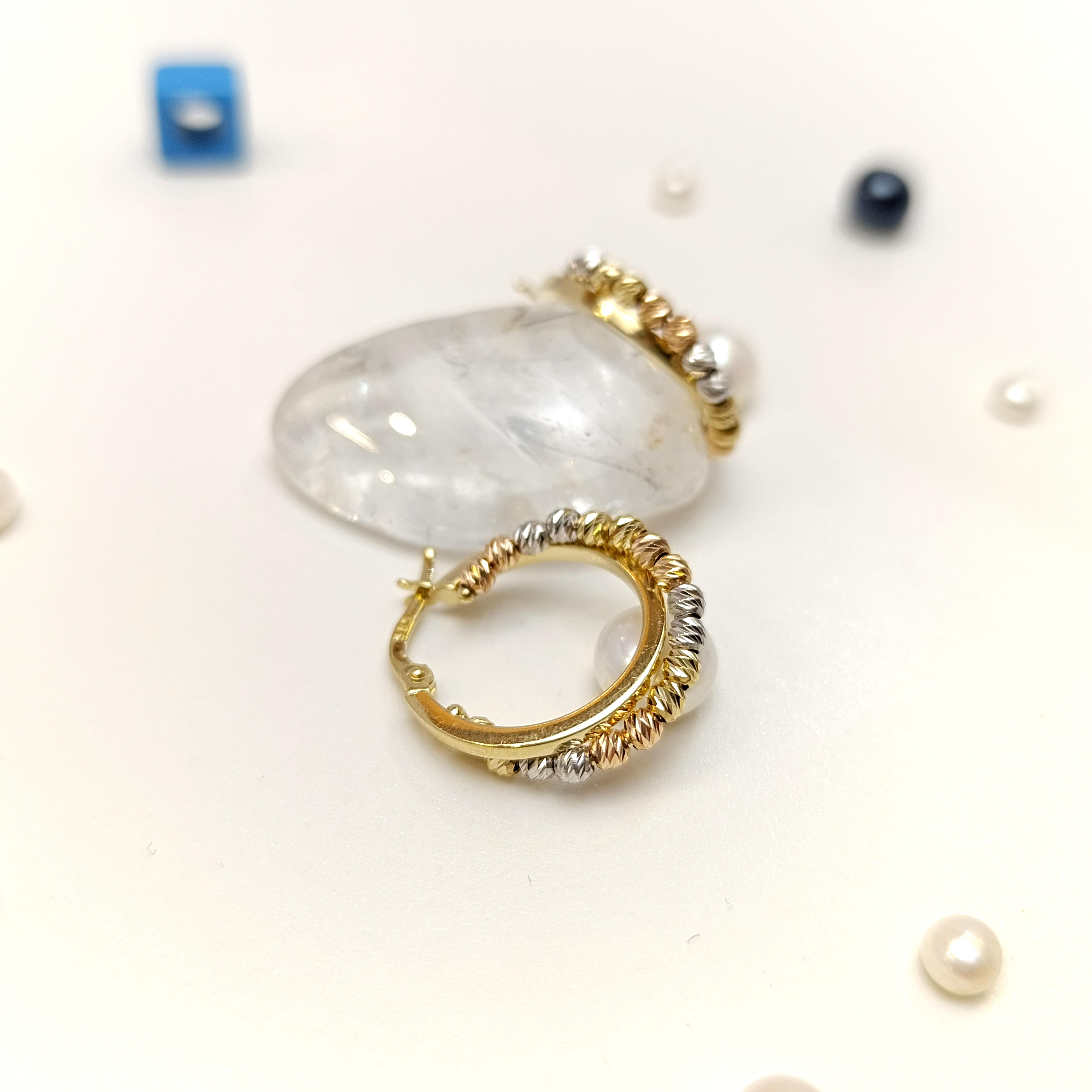 Dorika Toplu İkili Halka Küpe 14 Ayar Altın HD VİDEOLU