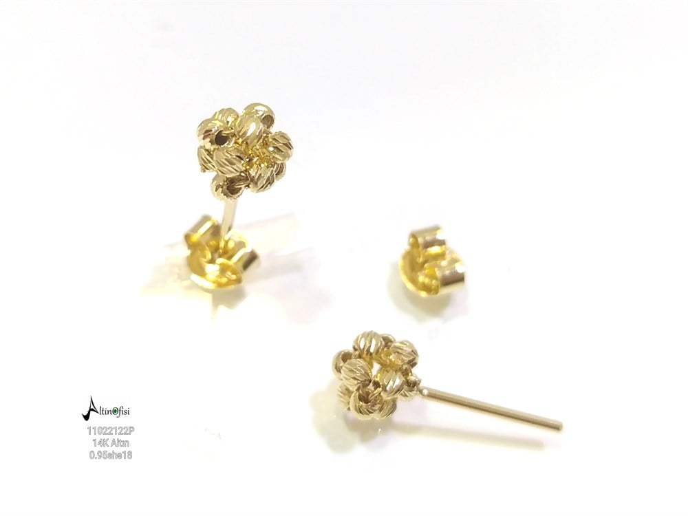 Dorika Toplu Küpe  14 Ayar Altın