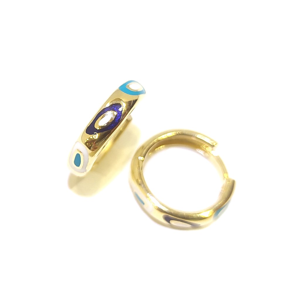 Göz Halka Küpe 14 Ayar Altın