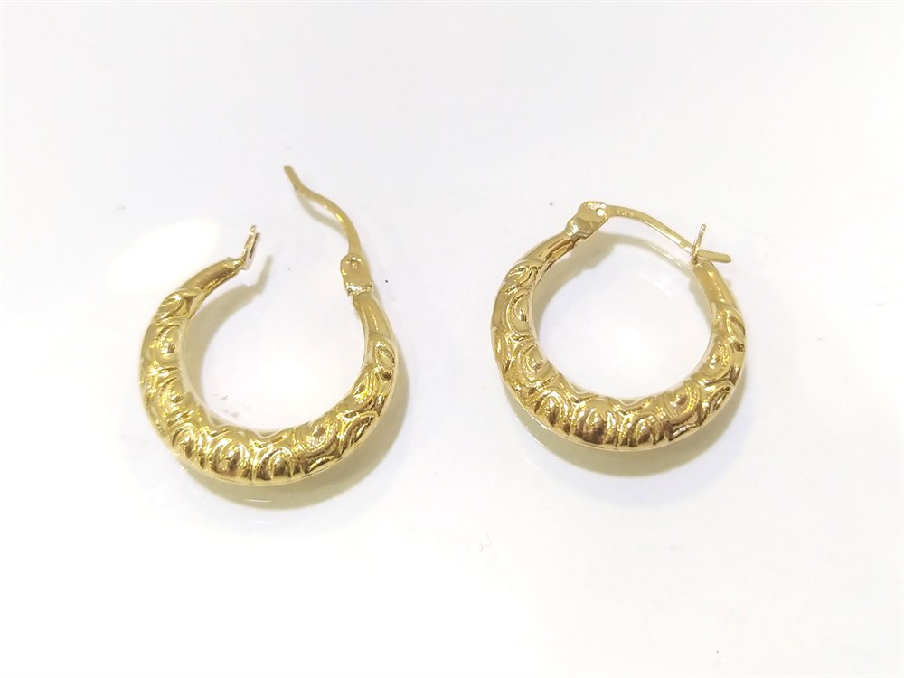 Halka Küpe  14 Ayar Altın