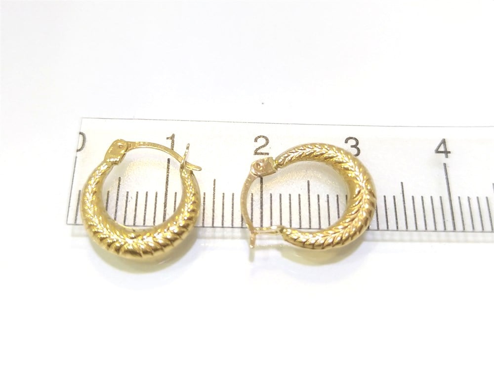 Halka Küpe  14 Ayar Altın