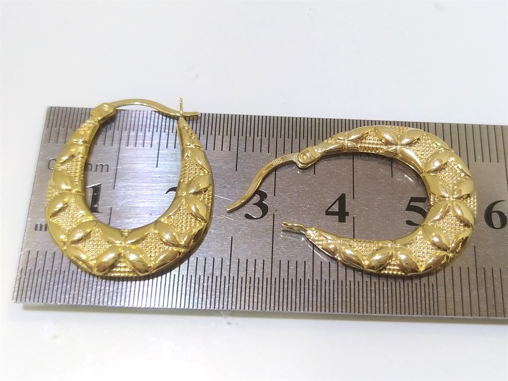 Halka Küpe  14 Ayar Altın