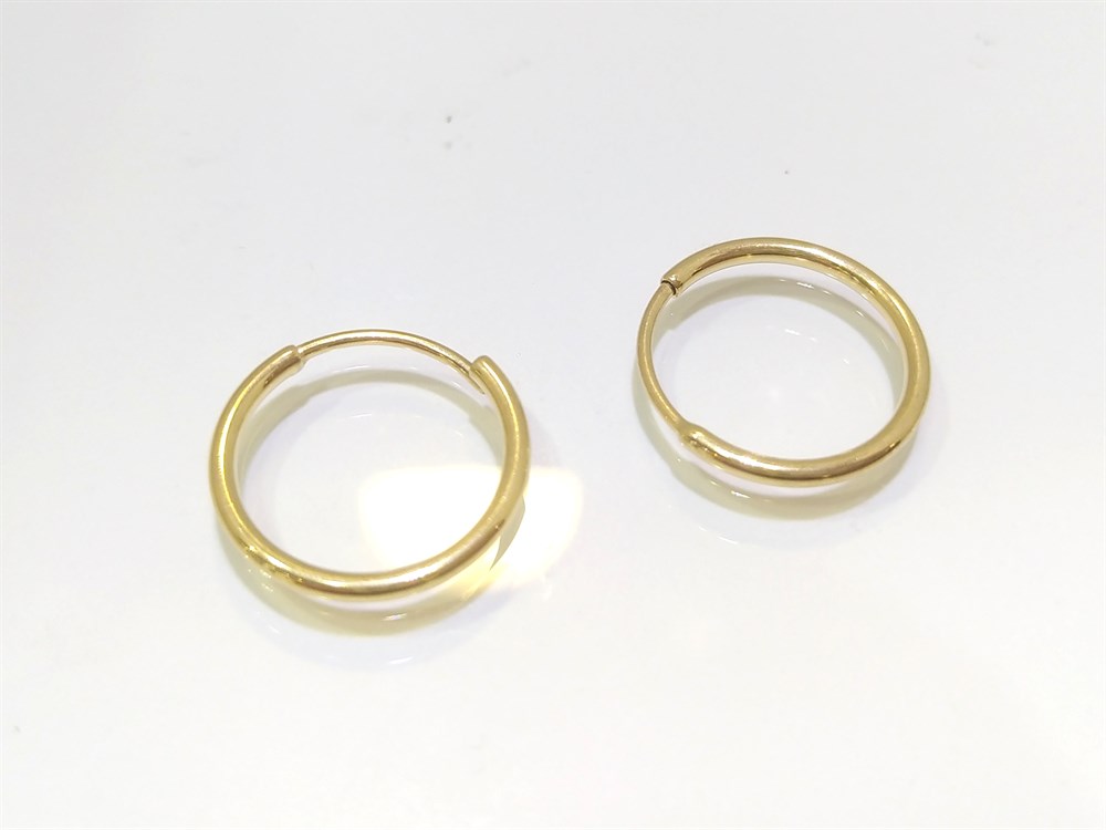 Halka Küpe  14 Ayar Altın