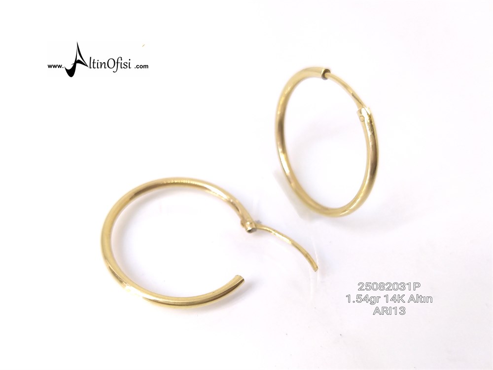 Halka Küpe  14 Ayar Altın