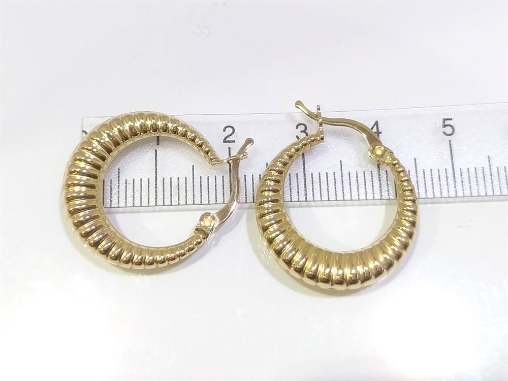 Halka Küpe  14 Ayar Altın