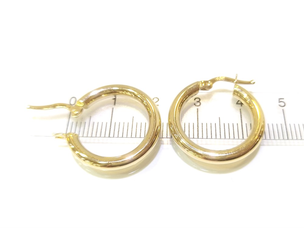 Halka Küpe  14 Ayar Altın