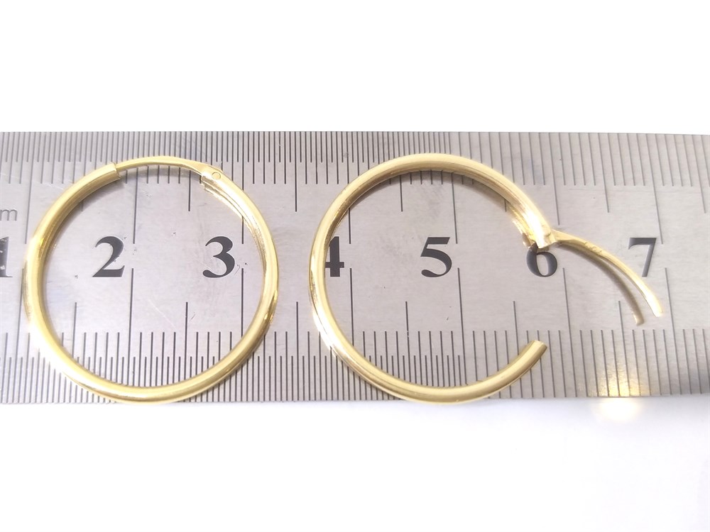 Halka Küpe  14 Ayar Altın