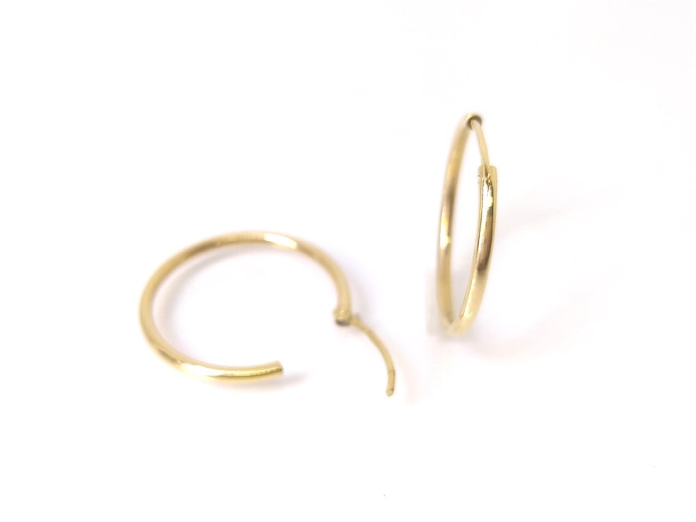 Halka Küpe  14 Ayar Altın