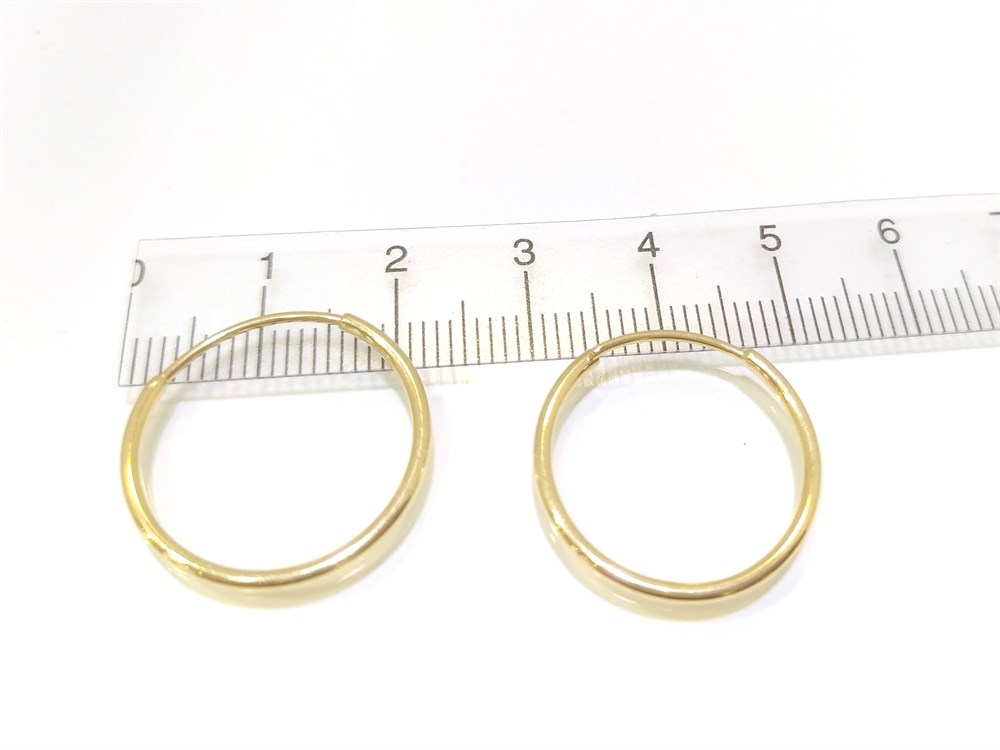 Halka Küpe  14 Ayar Altın