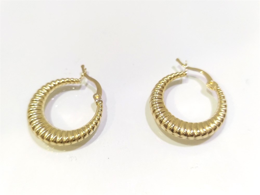 Halka Küpe  14 Ayar Altın