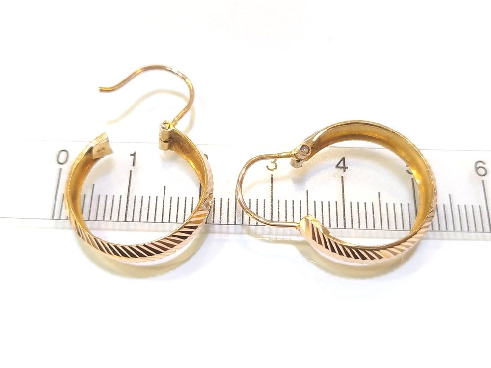 Halka Küpe  14 Ayar Altın