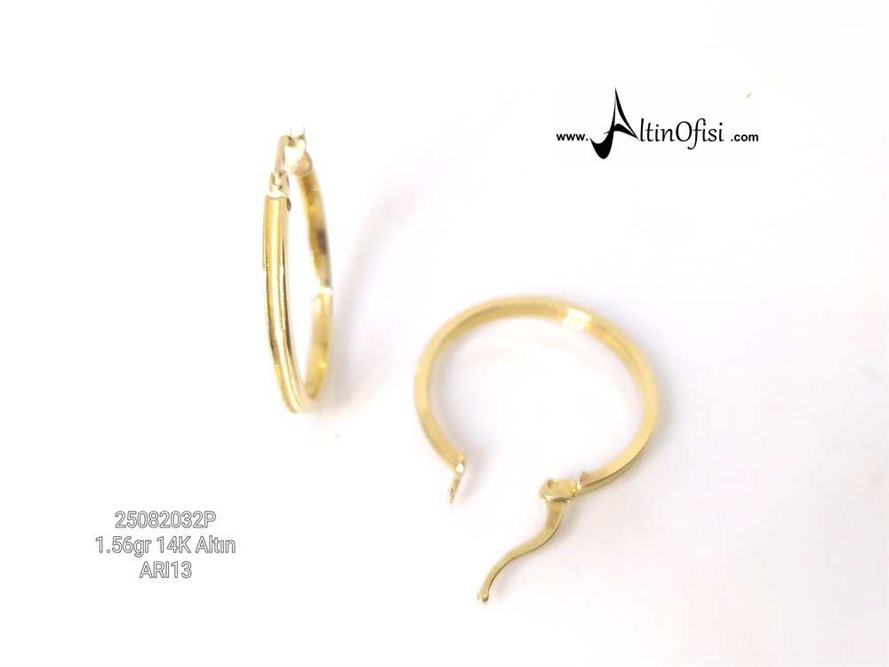 Halka Küpe  14 Ayar Altın