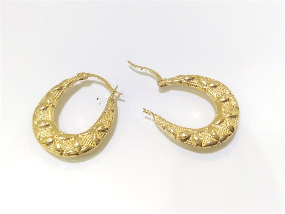 Halka Küpe  14 Ayar Altın