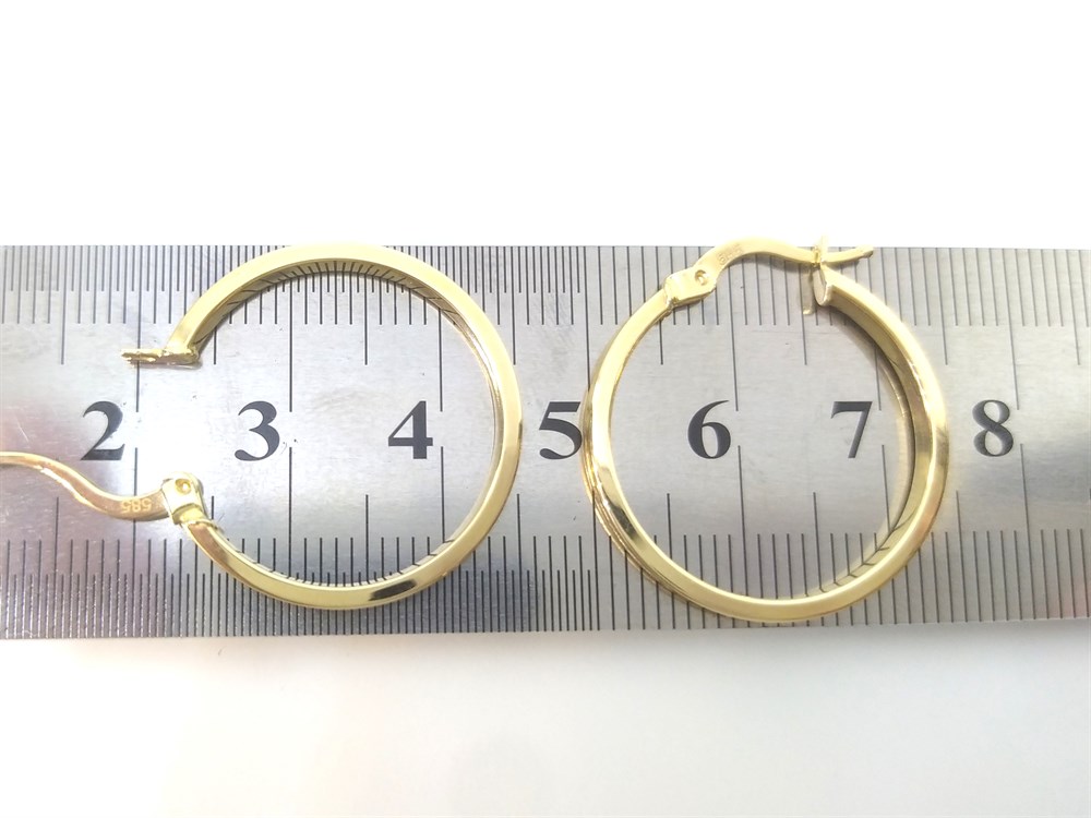 Halka Küpe  14 Ayar Altın