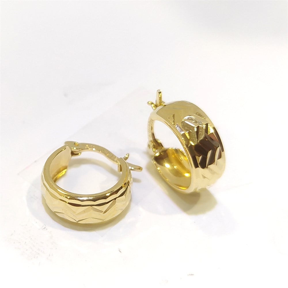 Halka Küpe 14 Ayar Altın