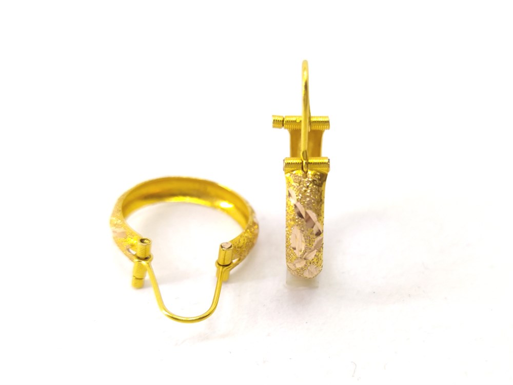 Halka Küpe 14 Ayar Altın