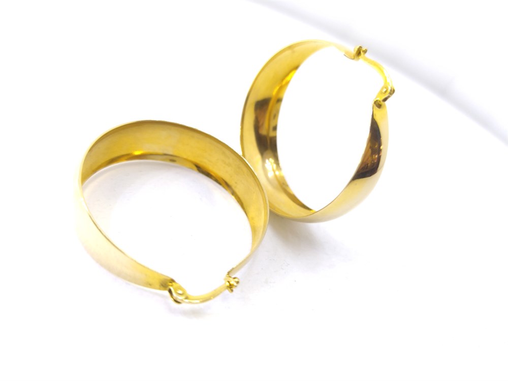 Halka Küpe 14 Ayar Altın