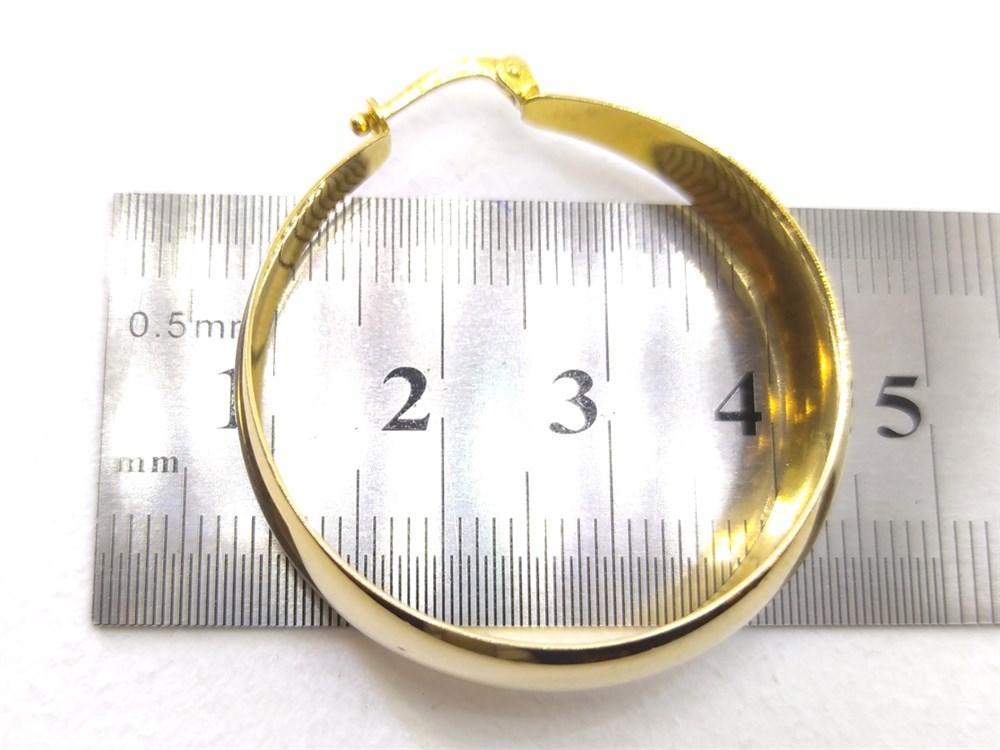 Halka Küpe 14 Ayar Altın