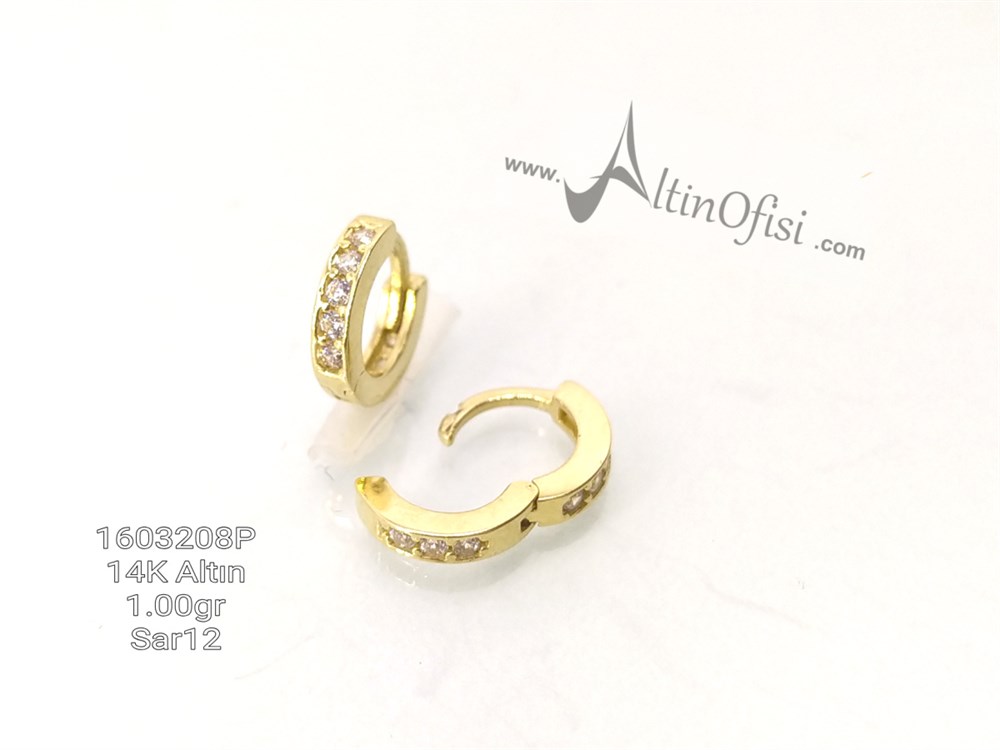 Halka Küpe 14 Ayar Altın