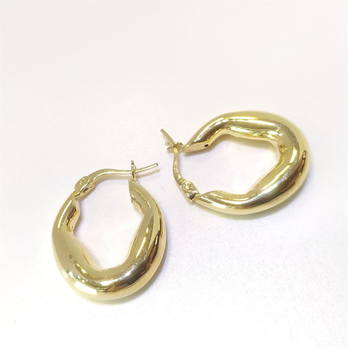 Halka Küpe 14 Ayar Altın